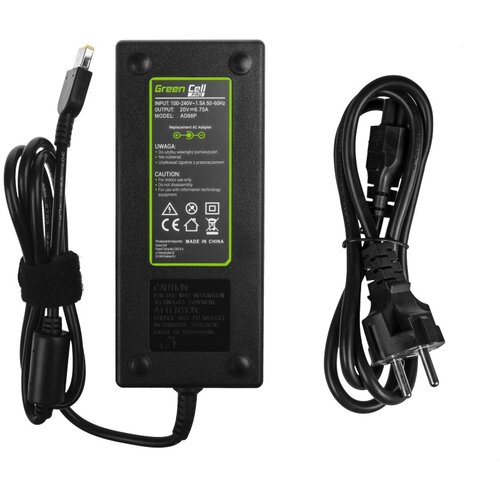 Green cell Punjač za laptope Lenovo, 135W / 20V / 6,75A / pravokutni priključak Slike