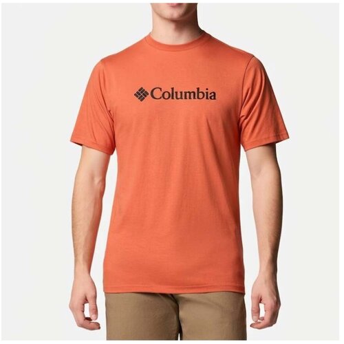 Columbia Majice s kratkimi rokavi Camisetas Hombre Mod&egrave;le Csc Basic Logo Tee Oranžna Cene