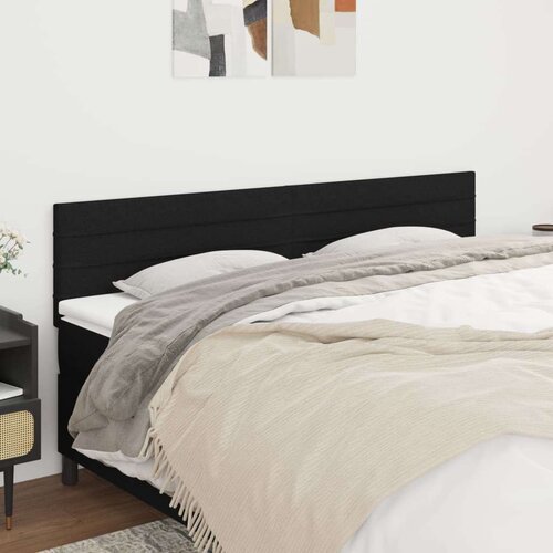  Uzglavlja 2 kom crna 90x5x78/88 cm od tkanine Cijene