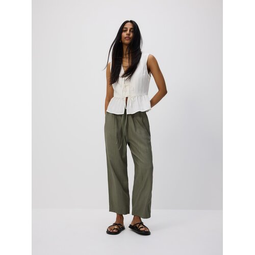 Reserved LADIES` TROUSERS - zelena Cijene