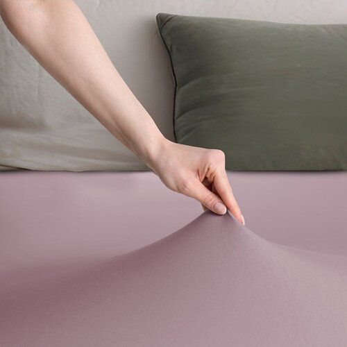 DecoKing Plahta s gumom Amber 180-200x200 cm, lila Slike