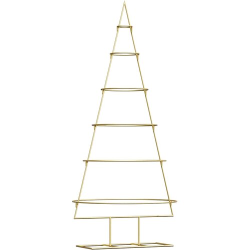  božićna jelka Zlatno 148 cm Čelik s pra&amp;scaron;kastim premazom Slike