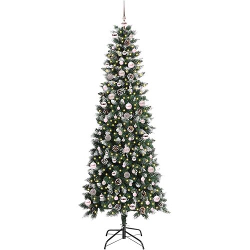 VidaXL Umjetno božićno drvce s stalakom Zelena 96 x 96 x 240 cm Slike