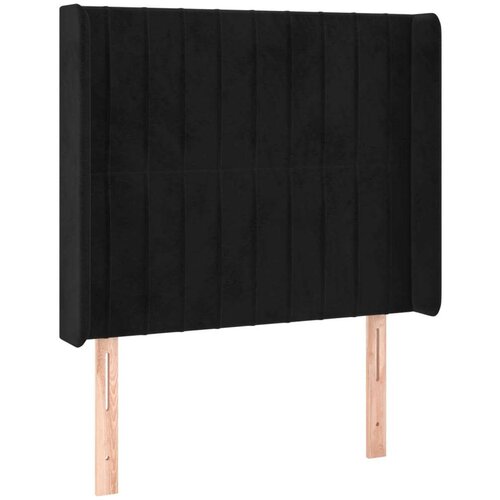 Uzglavlje crno 93x16x118/128 cm bar&amp;scaron;unasto Slike