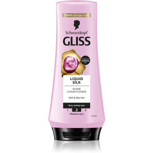 Schwarzkopf Gliss Liquid Silk regeneracijski balzam za krepitev in sijaj las 200 ml Slike
