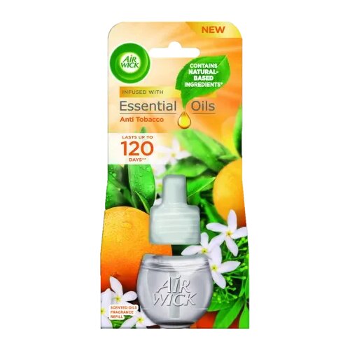 Air Wick električna dopuna essential oils anti tobacco, 19 ml Cene