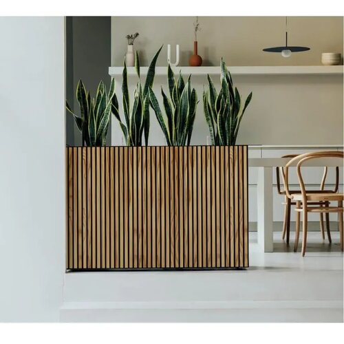 Herstera Garden Deco Planter Divider XL | Metalna visoka žardinjera | 554 L | Crna - BRANDED IN EU Slike