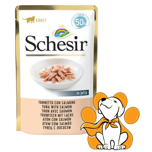 Schesir cat Tuna With Salmon 50g, Hrana Za Odrasle Mačke Premium Kvaliteta Slike