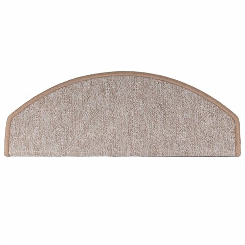  Prostirke za stepenice 10 kom 65x24x4 cm svijetlosmeđe poluokrugle velike Slike