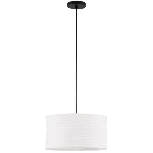 Nova Luce Bela lanena viseča svetilka &oslash; 38 cm Linnet &ndash; Cene