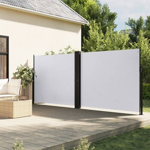 vidaXL Zložljiva stranska tenda bela 180x1200 cm Cene