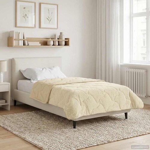  Ljetni pokrivač Krema 135 x 220 cm Mikrofibra i teddy flis Cijene