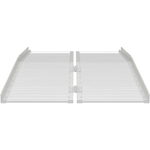  Ramp za invalidska kolica Srebrno 122 x 73 5 x 11 cm Aluminij Slike
