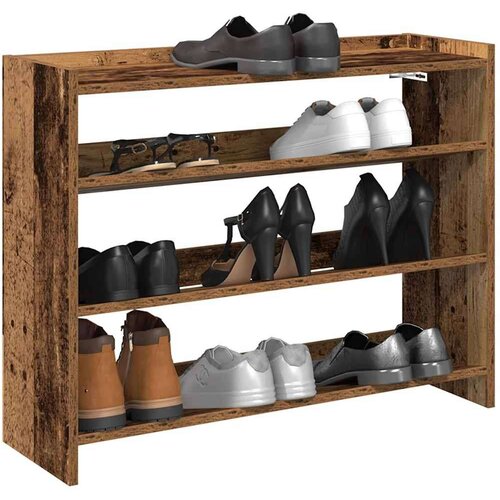 vidaXL Stalak za cipele boja staro drvo 80x25x62 cm konstruirano drvo Cene
