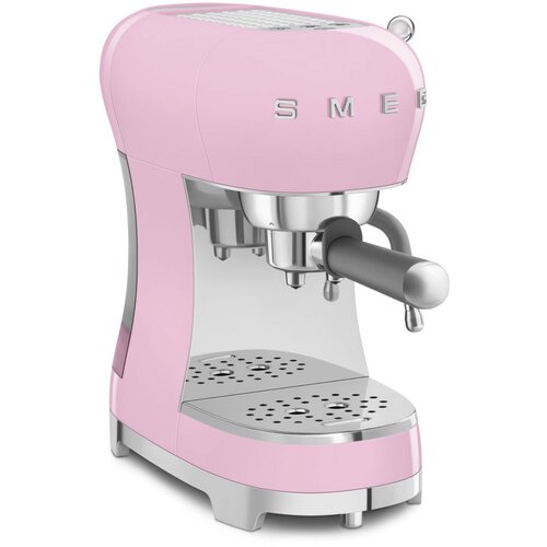 Smeg ECF02PKEU Aparat za espresso u za retro stilu 50-ih, Cadillac Pink, rucka filter. Slike