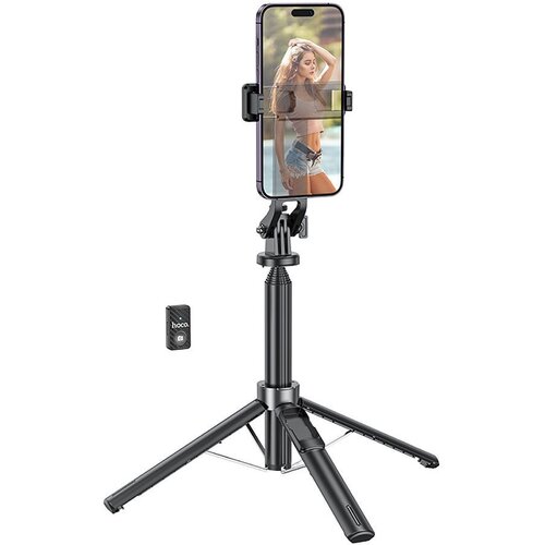 Hoco K21 tripod selfie stick ( selfie stap) sa bluetooth upravljačem crni Slike