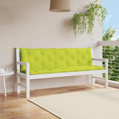  Jastuk za vrtnu klupu jarkozeleni 180x(50+50)x7 cm od tkanine Cijene