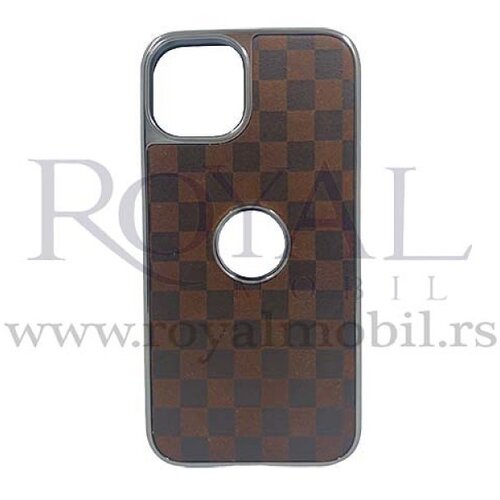  futrola karo exclusive za iphone 12 pro max (6.7) tamno braon Slike