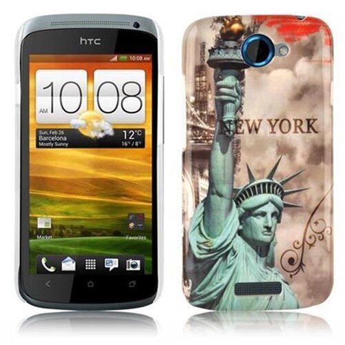 Cadorabo Primer združljiv s HTC -jem z New Yorkom - Kip of Liberty Print - Trda za&scaron;čitna kritje pri trendovskem oblikovanju, (20562788) Cene