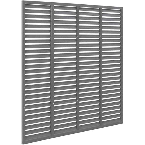  Re&amp;scaron;etkasta ograda od WPC-a 180 x 180 cm siva Slike