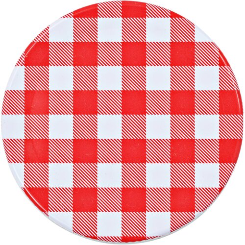  Staklenke za džem s bijelo-crvenim poklopcima 24 kom 110 ml Slike
