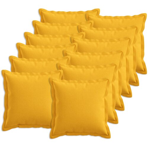 Presvlaka za jastuk 12 pcs HOUTEN Svijetlo žuta 45 x 45 cm Slike