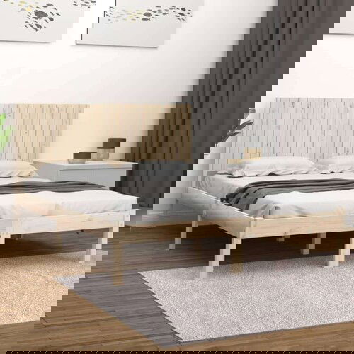  Posteljni okvir iz trdne borovine 200x200 cm, (20884156) Cene