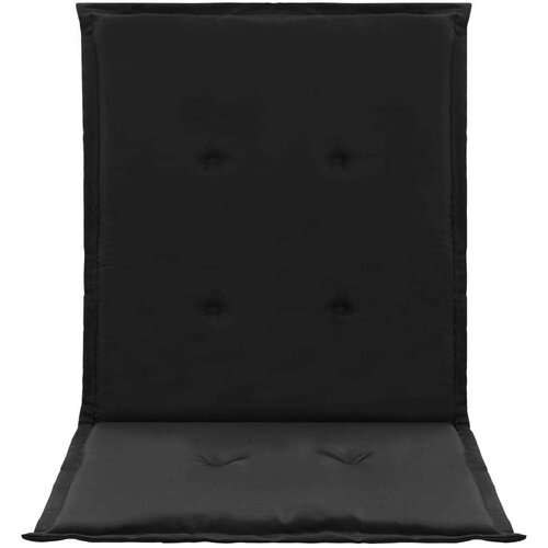  Jastuci za vrtne stolice 2 kom crni 100 x 50 x 3 cm od tkanine Slike