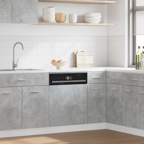 vidaXL Plošča za pomivalni stroj Concrete Grey 45x3x67 cm Cene