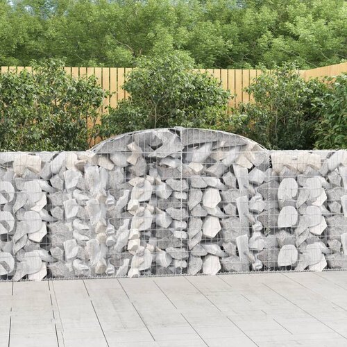 vidaXL Obokana gabion košara 15 kos 300x30x100/120 cm pocinkano železo Cene