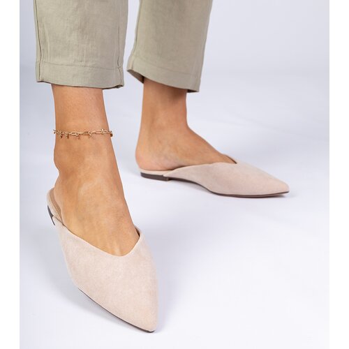 D/CEO marka niezdefiniowana Beige elegant slides made of eco-suede Sarium Cijene