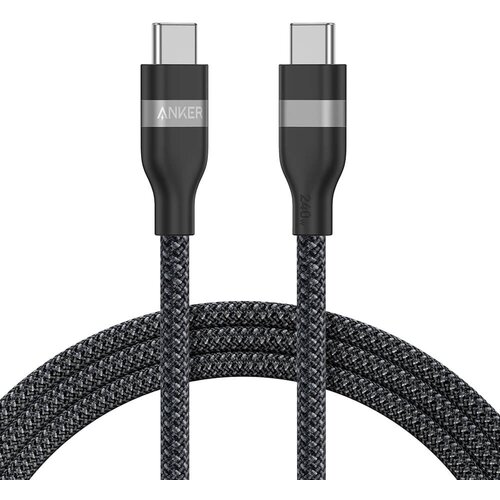 Anker pleteni USB-C na USB-C kabel 240 W, 1,8m, črn Cene