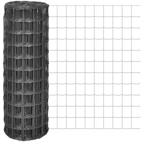 vidaXL Evro ograja iz jekla 25x1,2 m siva Cene