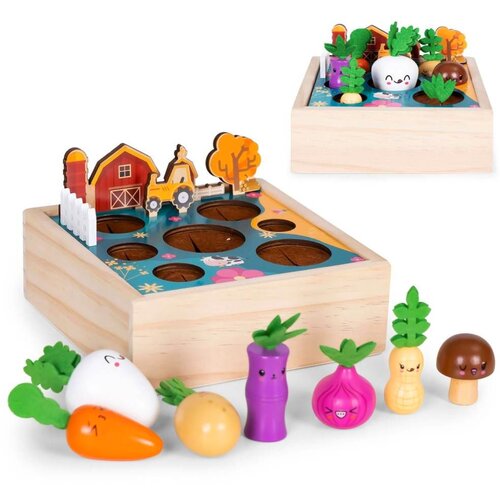  Ecotoys Drvena kutija za sadnju povrća Slike