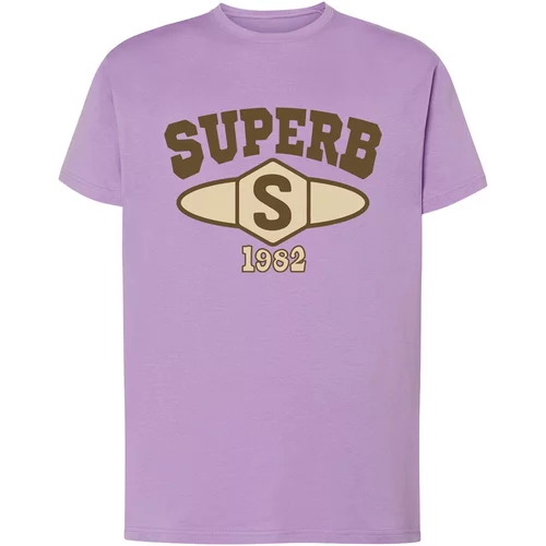 Superb 1982 Majice s kratkimi rokavi SPRBCA-2201-LILAC Vijolična