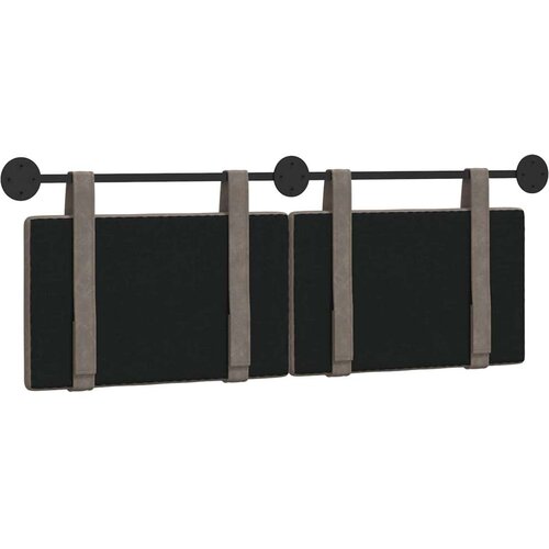  Držeće uzglavlje Zidne Sivi 150 x 55 x 5 cm Antikni PU - Sivi 140 cm bez LED Slike