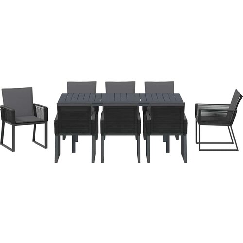  Vrtni set za objed 9 pcs Antracit poliratan Slike