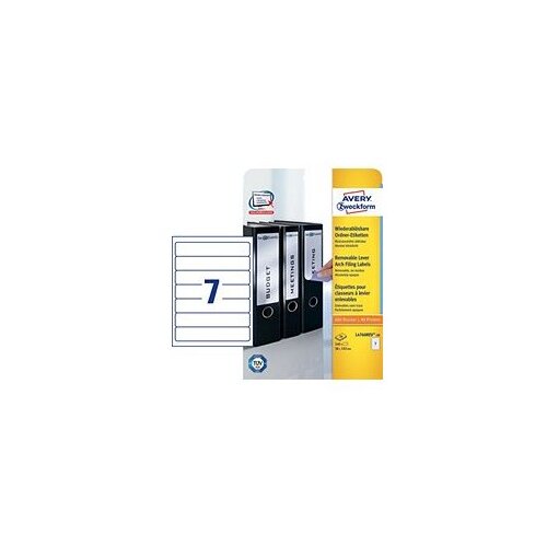 Avery Zweckform Odstranljive etikete za ozke registratorje 192 x 38 mm 1/20 Cene