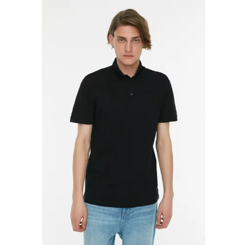 Trendyol Black Men's Slim Fit Polo Neck T-shirt