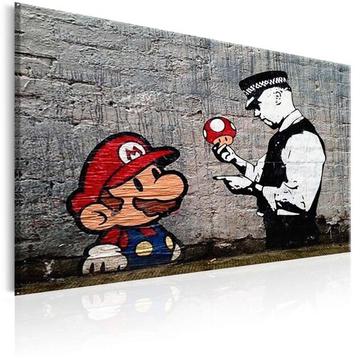  Slika - Mario and Cop by Banksy 120x80 Slike