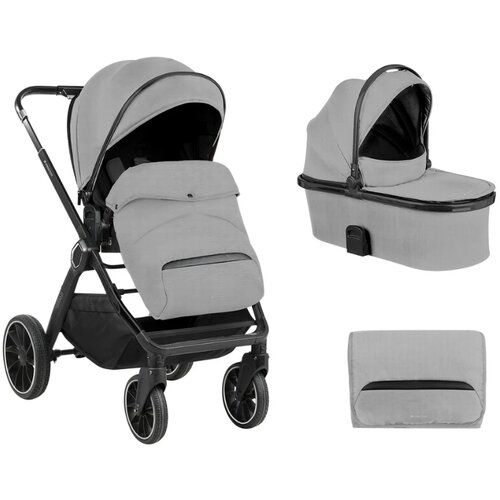 Kikka Boo kolica za bebe tiffany 2u1 light grey Slike