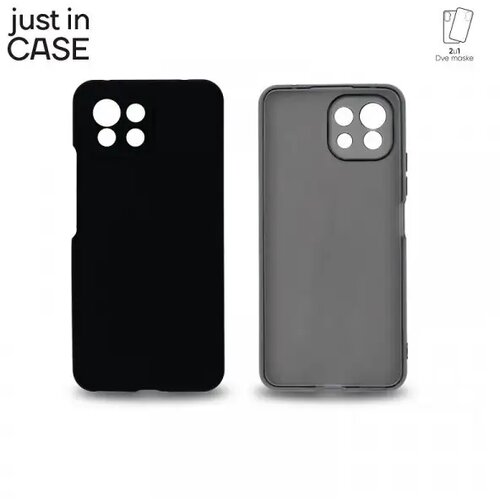 Just In Case 2u1 Extra case MIX paket CRNI za Mi11 Lite 5G Slike
