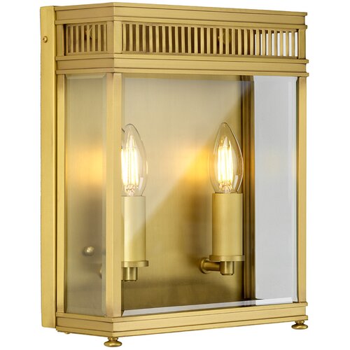 Elstead Lighting Elstead Holborn Zunanja stenska svetilka iz bru&scaron;enega medenine, IP44, (22099889) Cene