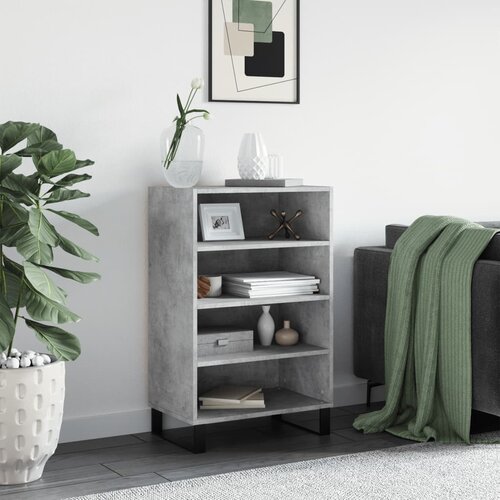 vidaXL Visoka omara betonsko siva 57x35x90 cm inženirski les Cene
