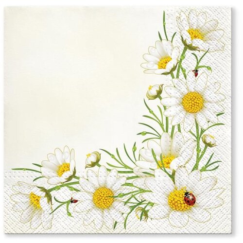 salveta za dekupaž bubamara na cvetu - 1 kom Slike
