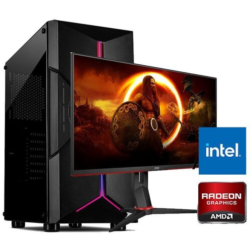  Gaming računar Intel i5-14400F, 16GB, 1TB, RX 9060 XT 8GB i monitor AOC 27G2ZN3 240H Cijene