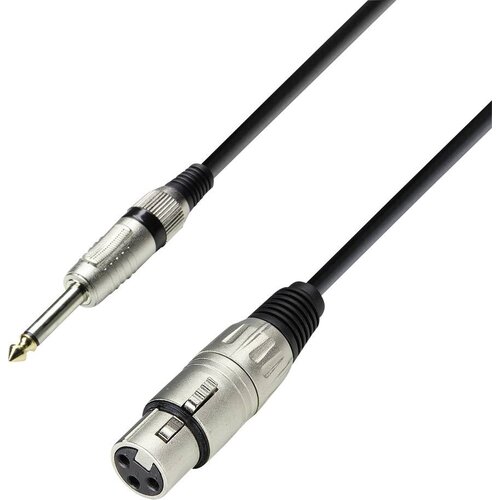 Adam Hall K3MFP0100 XLR priklučni konektor [1x ženski konektor XLR - 1x 6\,3 mm banana mo&amp;scaron;ki konektor] 1.00 m črna, (20428202) Slike