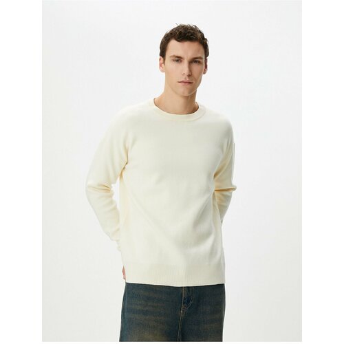 Koton Basic Knitwear Sweater Crew Neck Soft Textured Long Sleeve Cene