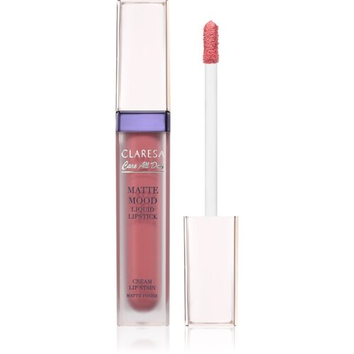 Claresa Care All Day Matte Mood Liquid Lipstick mat tekući ruž za usne nijansa 04 Overjoy 7 ml Slike