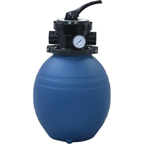  Pje&scaron;čani filtar za bazen s ventilom s 4 položaja plavi 300 mm Cijene
